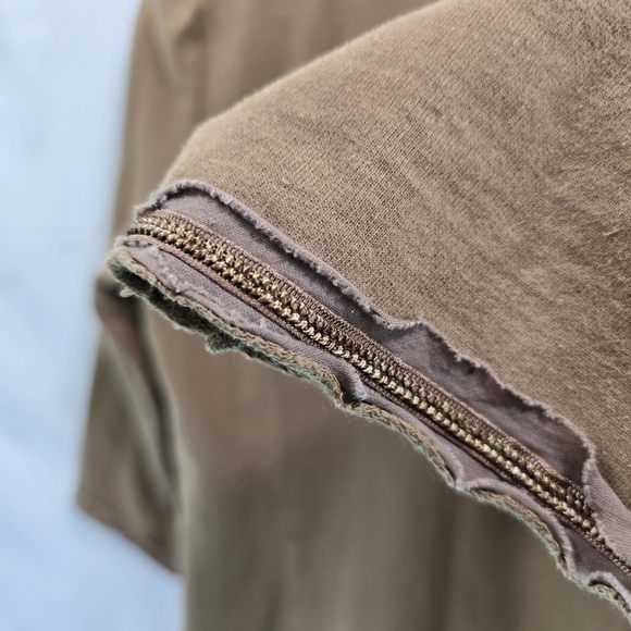 Anthropologie Jacket Womens Small Brown Zipper Artsy Art Knit Nick Mo Blazer - Picture 8 of 11